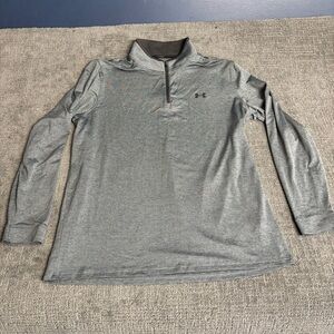 Under Armour Golf Heather Gray Performance Pullover